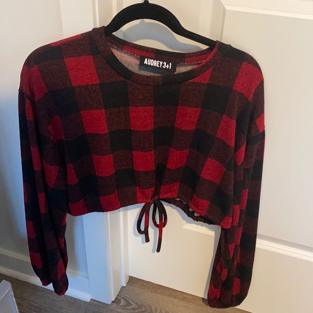 Checkered Cropped top